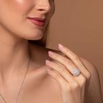 Anel mandala MOISSANITE