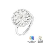 Anel mandala MOISSANITE